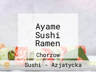 Ayame Sushi Ramen