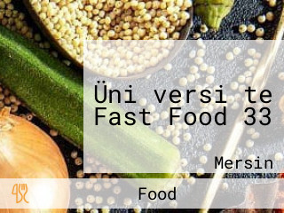 Üni̇versi̇te Fast Food 33